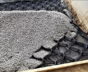 Kết cấu và đục lỗ HDPE geocell sử dụng cho lưới sỏi sỏi ổn định geocell - Product Image 2
