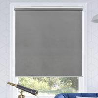 Stores roulants en polyester de style français couverture de fenêtre occultante pour la maison salon bureau cuisine horizontale