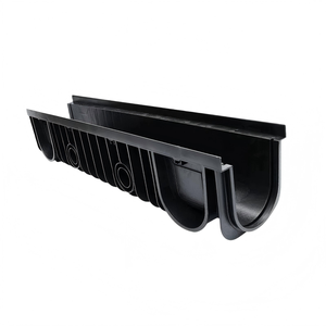 Prix de gros usine : Canal de drainage en HDPE haute résistance 100x35x35 cm, adapté aux routes extérieures, trottoirs et zones souterraines - Product Image 1
