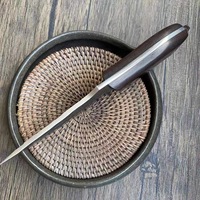Couteau de camping forgé à la main survie chasse couteau de ceinture à lame fixe extérieur avec pochette en cuir couteau à désosser 4.5 pouces