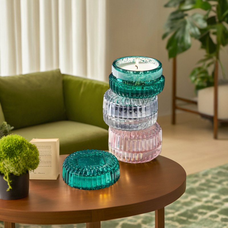 Modern Round Clear Glass Wall Lantern