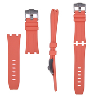 JUELONG Premium correa de reloj de goma de silicona 28mm correa de reloj de repuesto de muñeca deportiva para reloj AP