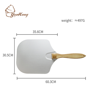 Pala per <span class=keywords><strong>Pizza</strong></span> in alluminio 12 ''x 14'' con manico in legno pieghevole, <span class=keywords><strong>accessori</strong></span> per <span class=keywords><strong>forno</strong></span> per <span class=keywords><strong>Pizza</strong></span> e paletta per <span class=keywords><strong>Pizza</strong></span> - Product Image 3