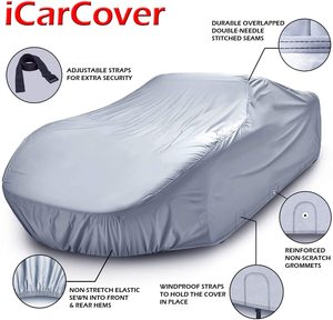 Vente chaude pliant <span class=keywords><strong>voiture</strong></span> <span class=keywords><strong>Garage</strong></span> ensemble complet étanche Protection UV couverture pour berline anti-poussière tissu couverture pour l'extérieur - Product Image 2