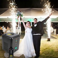 Machine à étincelles froides électrique compacte, nouveau design, 3 mètres, télécommande, acier inoxydable, pour mariages, fêtes et célébrations familiales