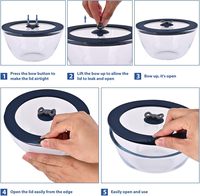 Couvercles de remplacement pour récipients en verre Pyrex 7200-PC de 2 tasses, couvercle de rangement en silicone, étanche