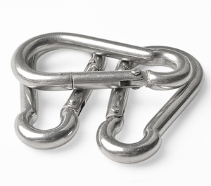 M4 M5 M6 M8 M10 M11 M12, llavero de acero inoxidable barato, ganchos a presión de resorte, <span class=keywords><strong>mosquetones</strong></span> de <span class=keywords><strong>escalada</strong></span> - Product Image 2