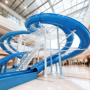 معدات ترفيهية داخلية من الألياف الزجاجية والفولاذ، زحليقة نفق للأطفال في الحدائق الرياضية وملاعب المطارات - Product Image 1