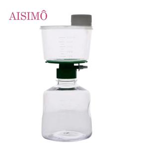 Filtro de Vacío de Membrana CA de 0.2um de Tamaño de Poro, Botella de Laboratorio Desechable Personalizable AISIMO, PP OEM Superior, 250ml/500ml/1000ML, Suministros de Laboratorio - Product Image 1