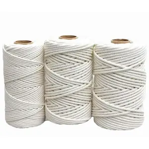 100 % Baumwolle Seil gedrehtes Verpackungsseil 4-10 mm zu verkaufen Makramee-Seil für Haushaltdekoration