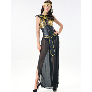 Disfraz de Halloween de la Diosa Griega Cleopatra para Mujer, Traje de Cuero PU para Representaciones Escénicas Occidentales y Cosplay - Product Image 6