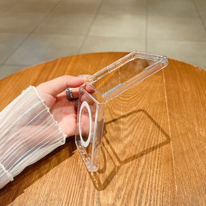 Trong Suốt <span class=keywords><strong>Acrylic</strong></span> Trường Hợp Điện Thoại Đối Với Samsung Z Gấp 7 6 5 <span class=keywords><strong>4</strong></span> 3 Rõ Ràng Magnetic Trường Hợp Đối Với Galaxy Z Lật 7 Cover Quay Lại Cho Iphone Trường Hợp - Product Image 4