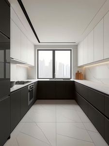 Ensemble de cuisine complète de style moderne en bois et matériaux de haute qualité pour appartements de petite taille - Product Image 3
