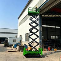 Plateforme élévatrice à ciseaux automotrice tout-terrain, plateforme élévatrice portable, structure anti-inclinaison, grande zone de travail