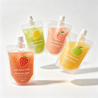 Pochette Doypack personnalisée avec bec verseur et bouchon refermable, anti-fuite, pour l'emballage de jus, smoothies, eau et autres boissons
