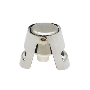 Stainless Steel Sparkling Wine Stopper for <strong>Prosecco</strong> Cava Bubbly Champagne <strong>Bottle</strong> with Silicone Saver - Product Image 6