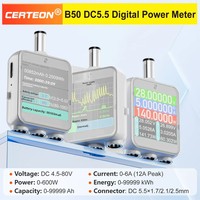 B50 DC 4.5-80V 12A 600W testeur tension courant batterie capacite lcd usb enregistreur donnees panneau compteur energie