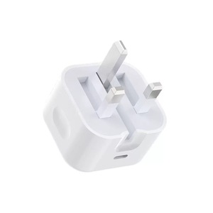 Adaptador de Corriente Plegable PD de <span class=keywords><strong>20W</strong></span> con Enchufe para Reino Unido, Estados Unidos y la UE, <span class=keywords><strong>Cargador</strong></span> de Pared con Carga Súper Rápida Tipo-C para <span class=keywords><strong>iPhone</strong></span> 16 17 Pro Max - Product Image 1