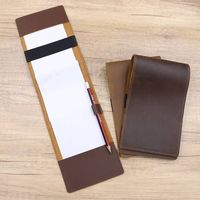 Livraison rapide Golf Yardage Book Titulaire de carte de pointage en cuir véritable Couverture de carte de pointage personnalisée Accessoires de golf Portefeuille de sport