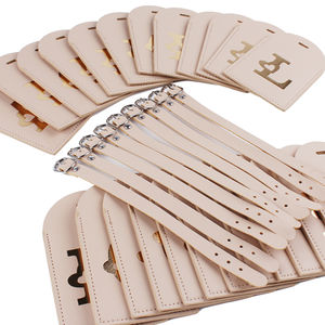 Nom personnalisé luxe à la mode doux <span class=keywords><strong>voyage</strong></span> étiquette de bagage lettres personnalisées cadeau Pu étiquette en cuir or estampillé résistant à l'eau - Product Image 4