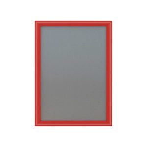 Cornice pieghevole in alluminio DIN A3, profilo da 25 mm, rosso RAL 3020, a miter - Product Image 1