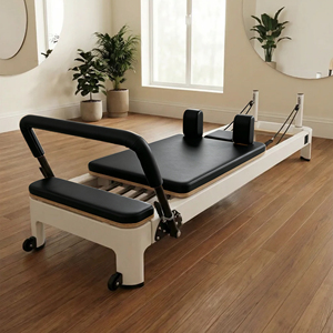 <span class=keywords><strong>Reformer</strong></span> <span class=keywords><strong>Pilates</strong></span> Core Collab Machine Serie Queen Studio 2.0 in Alluminio Bianco - Product Image 1