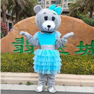 زوجين تأثيري دب الكرتون دمية زي مهرجان هالوين المشي التميمة أداء اللباس مع للرجال والنساء - Product Image 5