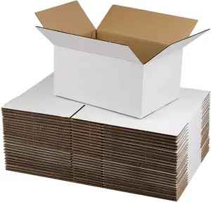 Kotak kemasan mudah terurai karton pengiriman ramah lingkungan Logo kustom