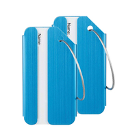 Étiquettes de bagage de voyage en acier inoxydable de haute qualité, faites à la main, souples, personnalisables, à la mode, prix entrepôt JIANJI