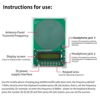 Fitcent 0.1Hz-3000Hz Adjustable Frequency Schumann Wave Sine Wave Signal Generator Dual-Channel Output External Antenna Board