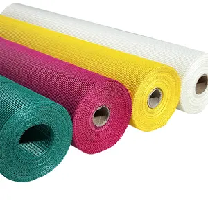 120/130/140gsm 5*5 Fiber Glass Mesh Use The C-glass Fiber Yarn Plain Woven