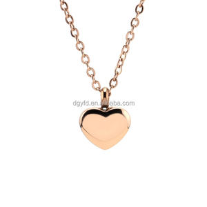 Collana con Piccola Urna a Cuore per Ceneri, Gioielli per Cremazione da Donna, Ciondolo in Acciaio Inossidabile, Porta Ceneri Commemorativo, Ricordo per i Propri Cari - Product Image 3