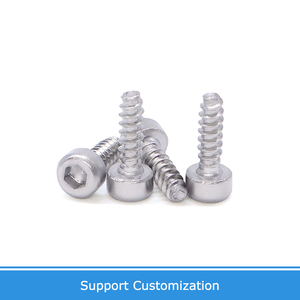 SNIPPIN vis non standard personnalisées 304 acier inoxydable Allen hexagonale à tête cylindrique à six pans creux vis autotaraudeuse Type <span class=keywords><strong>F</strong></span> M1-M6 - Product Image 5