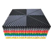 Polypropylen-Verbundmatten 400x400 Belüftete Fliesen Gummibodenbelag für Entwässerung Garagenbodenfliesen