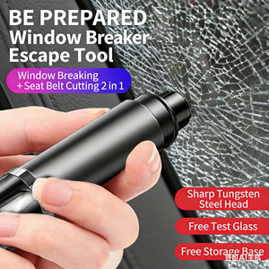 Martillo de Seguridad 2 en 1 para Autos, Rompe Cristales y Cortador de Cinturón de Seguridad, Portátil, para Escape de Emergencia - Product Image 4