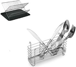 Robust Rost Beweis 304 Edelstahl Trocknen Rack Korb Halter mit Haken <span class=keywords><strong>3</strong></span> Unterteilt Fächer - Product Image 3