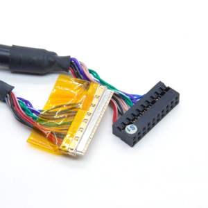맞춤형 차폐 LVDS 케이블 270mm JAE 1.0 20핀 - 2.0 피치 20핀 듀퐁 커넥터 (광고 기기 모니터 드라이버 보드용) - Product Image 2