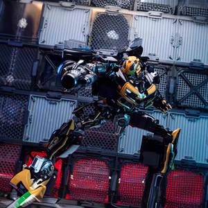 Phiên bản phim BB-02 tối & mở rộng Chevron vàng chiến binh chuyển đổi trẻ em của nhựa xe mô hình đồ chơi - Product Image 2