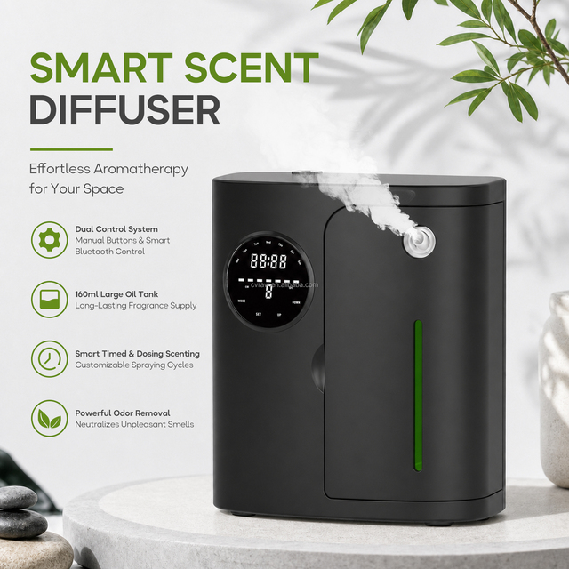 Professional Luxury Automatic Aroma Diffuser Machine Wall Mounted US Plug Electric Power Source Fragrance Application Control