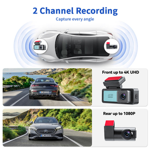 Nouvelle Arrivée Caméra de Tableau de Bord 4K Avant 1080P Arrière Enregistreur Vidéo 3.2" IPS avec Super Vision Nocturne DVR Voiture Moniteur de Stationnement - Product Image 4