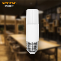 Matière plastique AC 110-240V 6000K Lumière du jour LED décorative Ampoule T ultra mince pour éclairage résidentiel avec base E27