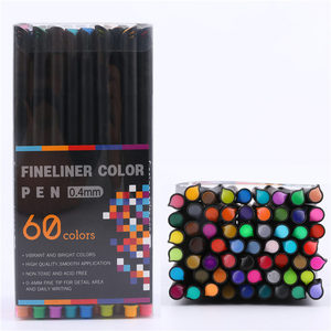 Stylo feutre fin Bonvada 0,4 mm pour dessin et écriture, design personnalisé, 12, 24, 48, 60, 100 couleurs, cadeau promotionnel graphique - Product Image 4