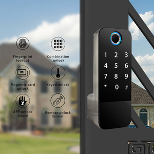 보안 지능형 디지털 키 지문 암호 와이파이 IP65 야외 림 ttlock 전면 도어 잠금 Cerradura intelligente - Product Image 2