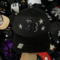 Tersedia Pengiriman Cepat Topi Suede Custom 5 Panel Original Dandi Hats Chrome Gorras Barbas Fino Innedit Dandi Hat's G5 Beard Hats Box