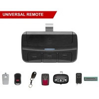 Télécommande de porte de garage RF à 3 boutons, 300-390 MHz, violet, rouge, orange, vert, jaune, bouton d'apprentissage, interrupteur DIP