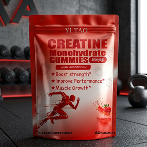 Gummies à la créatine pour la force musculaire et la récupération – Véganes, sans gluten, sans OGM, à base de pectine, disponibles en vrac pour marque privée OEM - Product Image 1