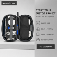 Bolsa Organizadora de Accesorios Electrónicos al por Mayor, Estuche Portátil para Cables, Cargador, Ratón, Banco de Energía, con Logotipo Personalizado