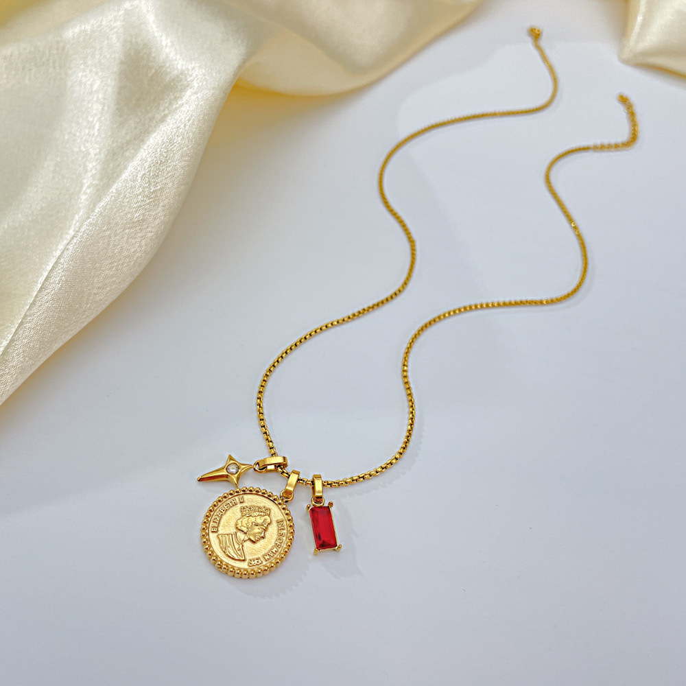 【VINTAGE HOLLYWOOD】Round Coin Necklace〜コインネックレス Amazon | American Coin Treasures ゴールドレイヤード シルバー