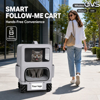 Poussette pour animaux de compagnie OVS confortable, polyvalente, moderne, lavable, sécurisée, robuste et intelligente