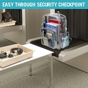 <span class=keywords><strong>Mochila</strong></span> de plástico transparente y resistente para chica, bolso escolar de PVC transparente, a la moda, para ordenador portátil - Product Image 6